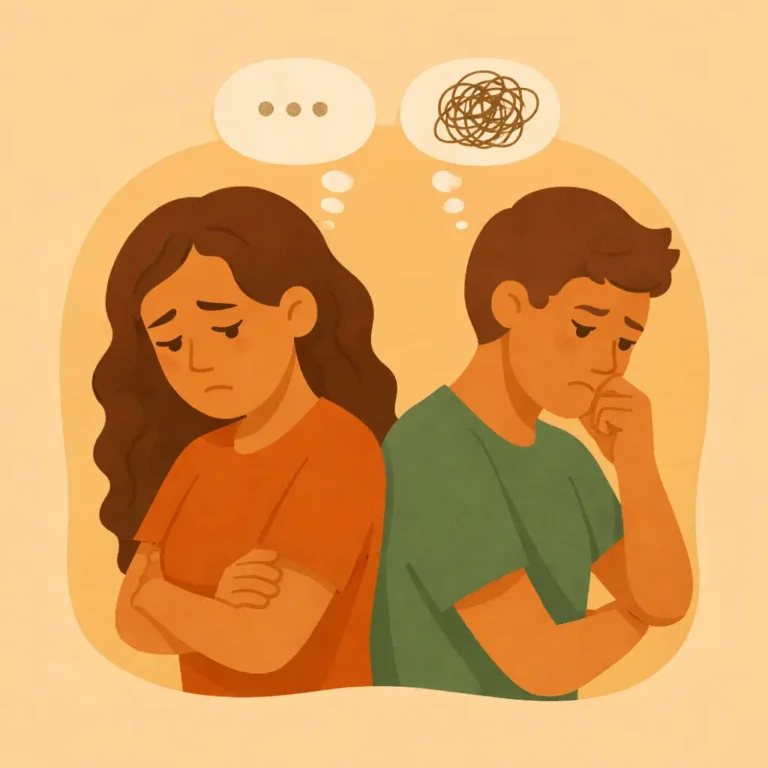 Falta de comunicação no relacionamento e distância emocional entre o casal