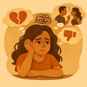 Medo de rejeição no relacionamento e pensamentos de insegurança emocional