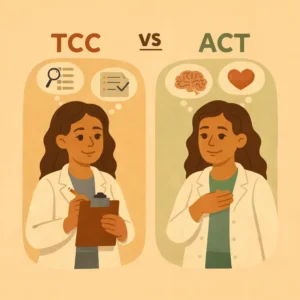 TCC vs ACT qual a diferença entre as abordagens na psicoterapia baseada em evidências
